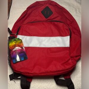 Trail Maker Red Adjustable Straps Backpack